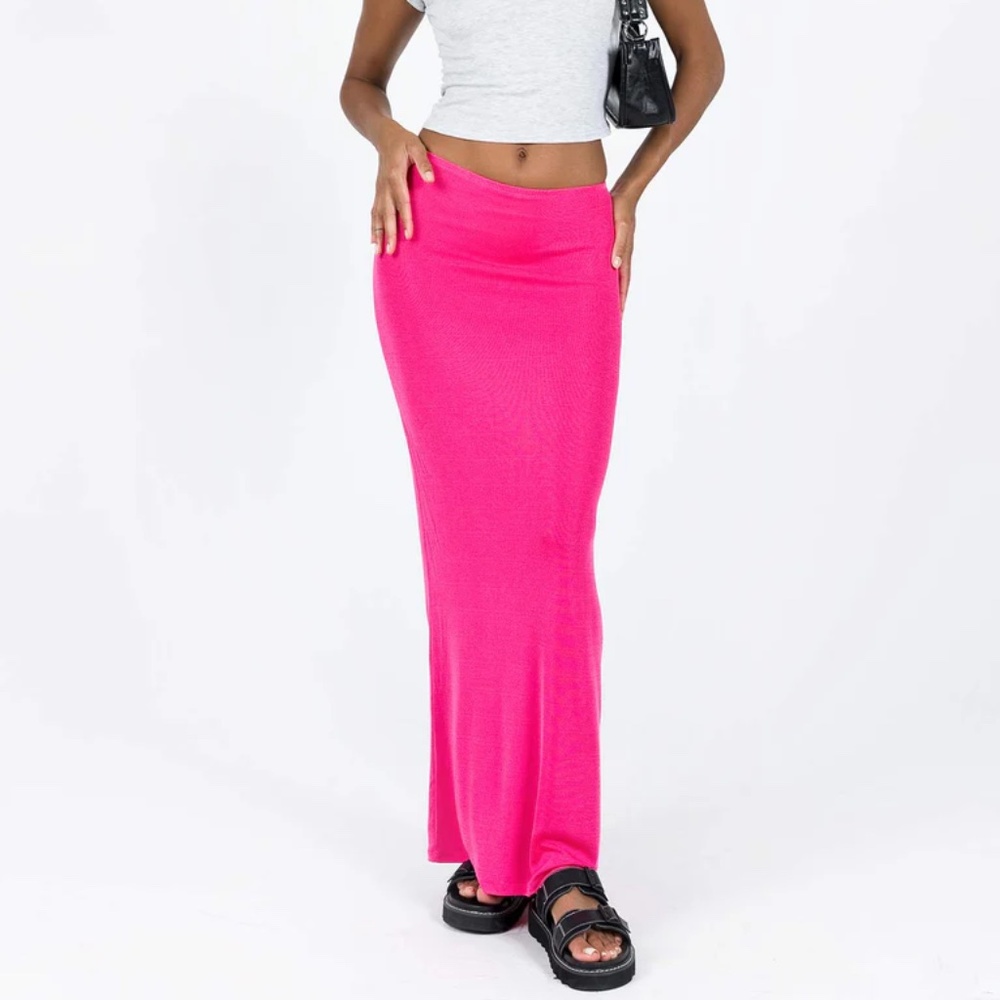 Princess Polly Harriette Maxi Skirt Pink Size 2
